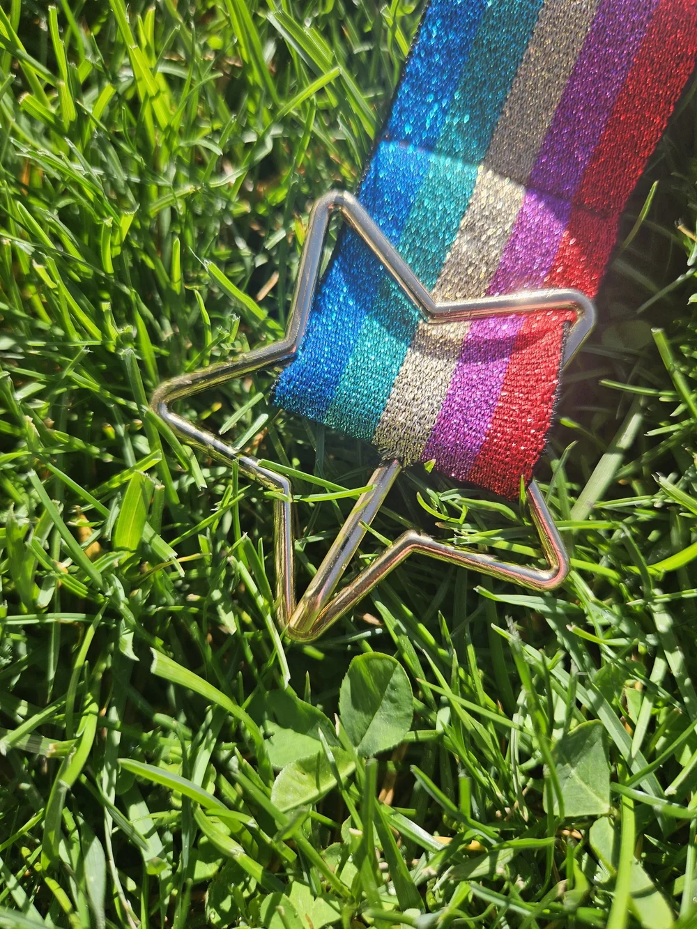 Rainbow Glitter Belt – Adjustable